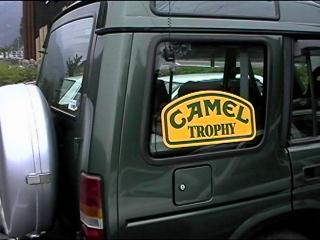 He decided by Camel sticker