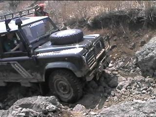 Difficult rock section